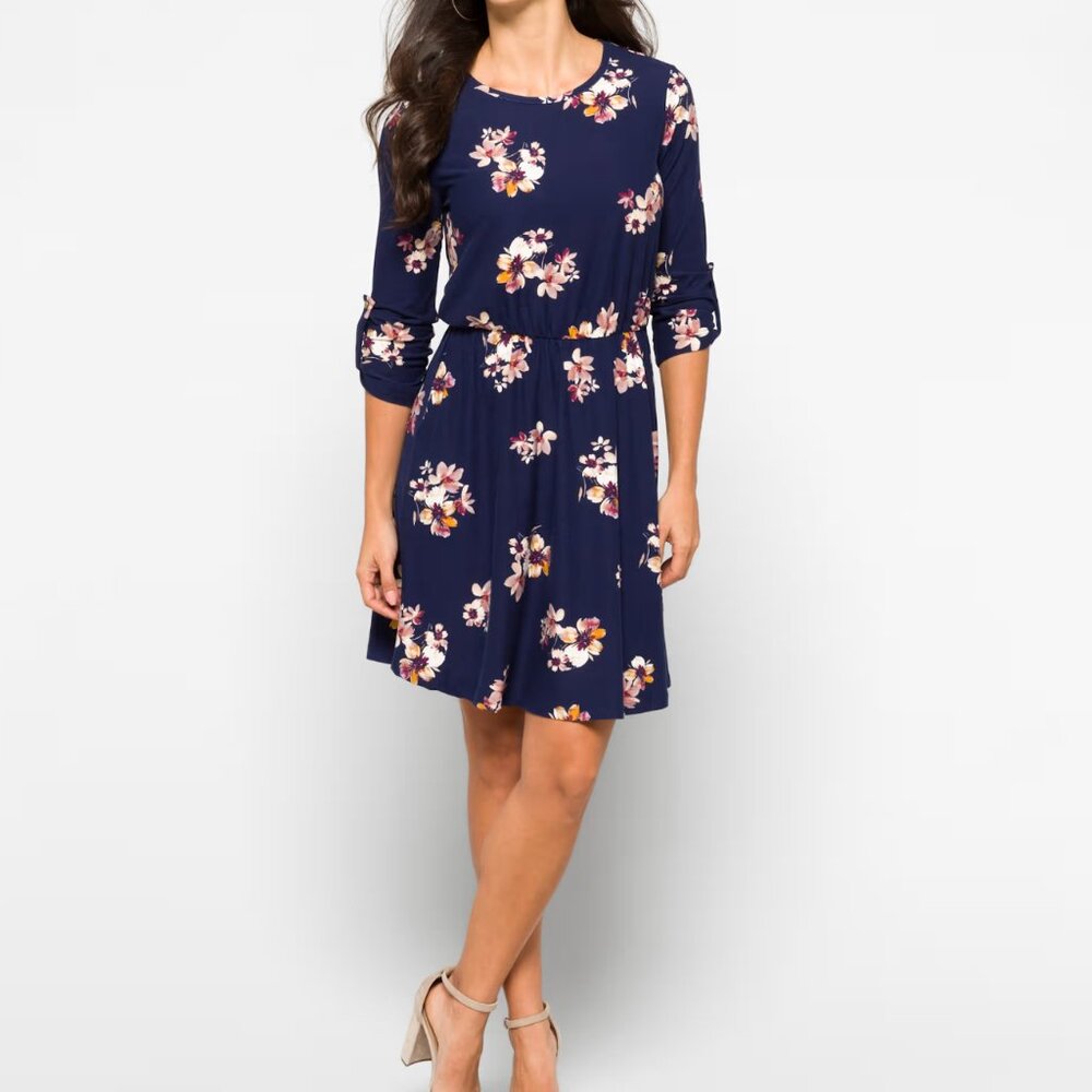 French Grey Murphy Brushed Knit Dress, EUC, S